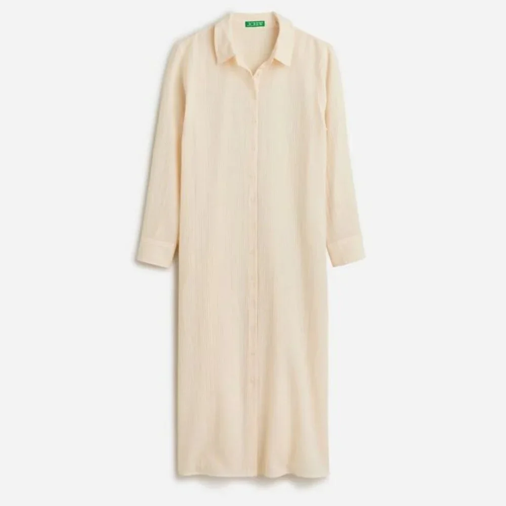 J. Crew Long beach shirt in airy gauze XXL